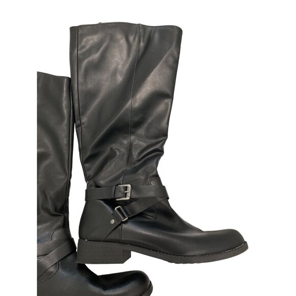 Style & Co Black Marliee Tall Riding Boots Women Size 10M - Picture 6 of 9